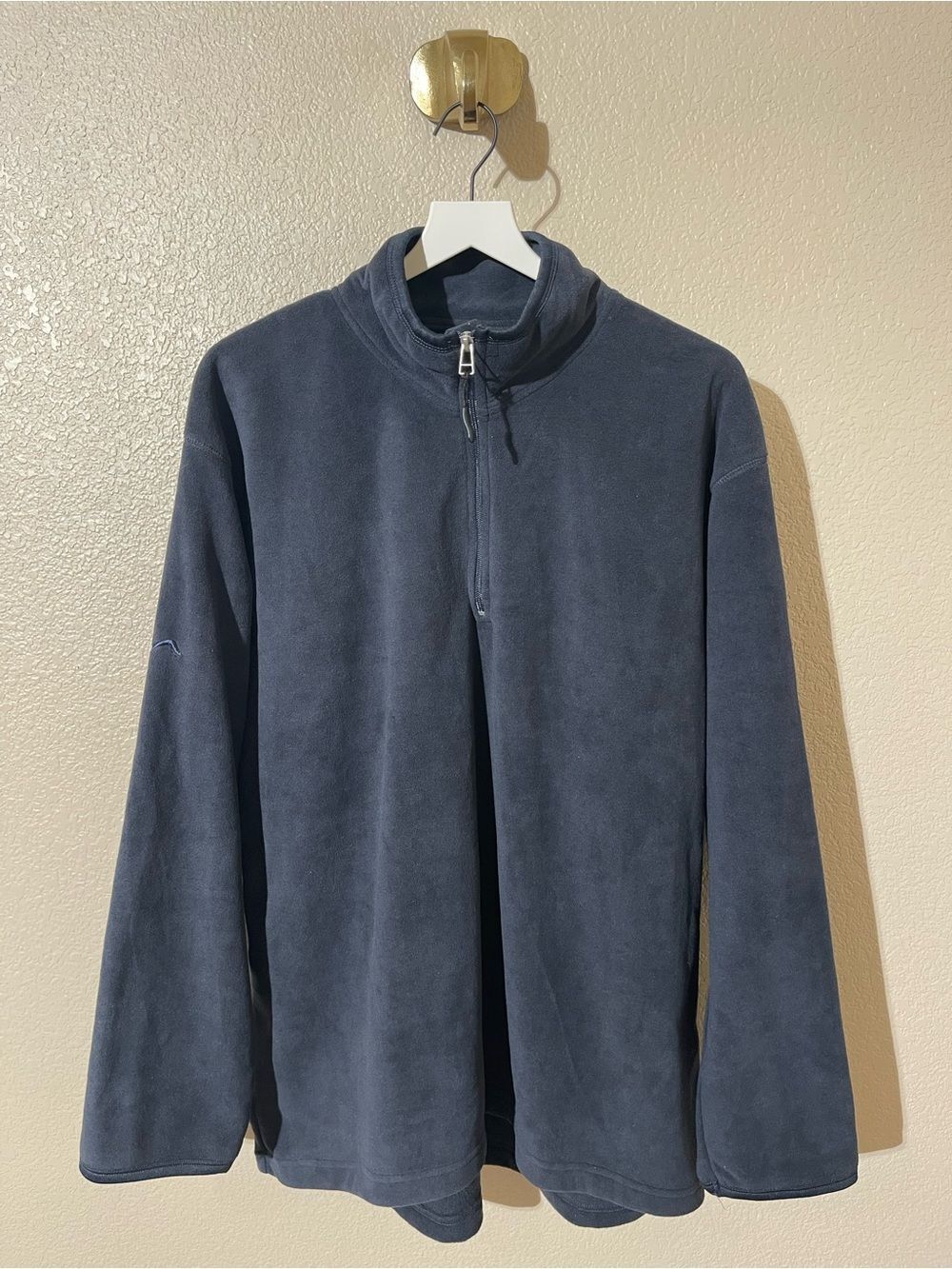 Men's polar edge Navy Half-Zip Fleece Pullover